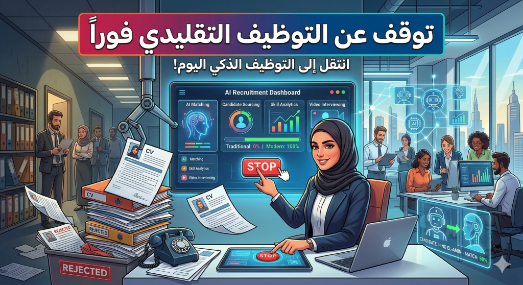 كيف تدمج الذكاء الاصطناعي في شركتك لرفع كفاءة التوظيف بنسبة 300%